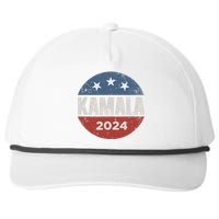 Kamala Harris 2024 For President Campaign Snapback Five-Panel Rope Hat