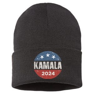 Kamala Harris 2024 For President Campaign Sustainable Knit Beanie