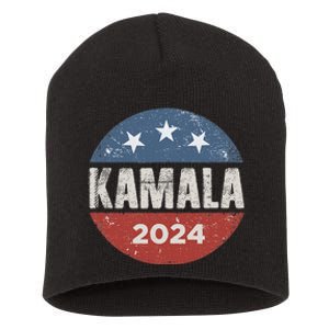 Kamala Harris 2024 For President Campaign Short Acrylic Beanie