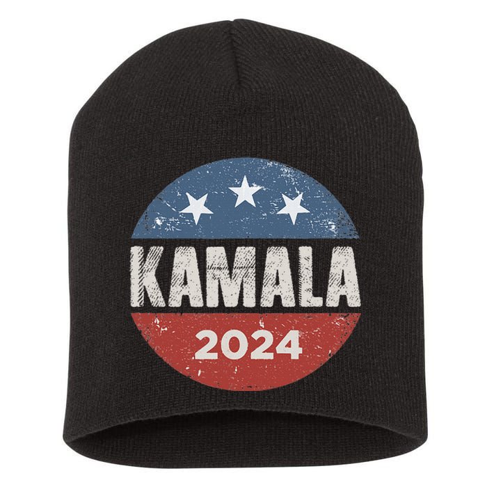 Kamala Harris 2024 For President Campaign Short Acrylic Beanie