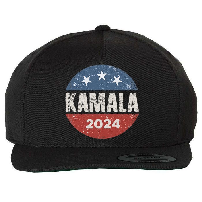 Kamala Harris 2024 For President Campaign Wool Snapback Cap