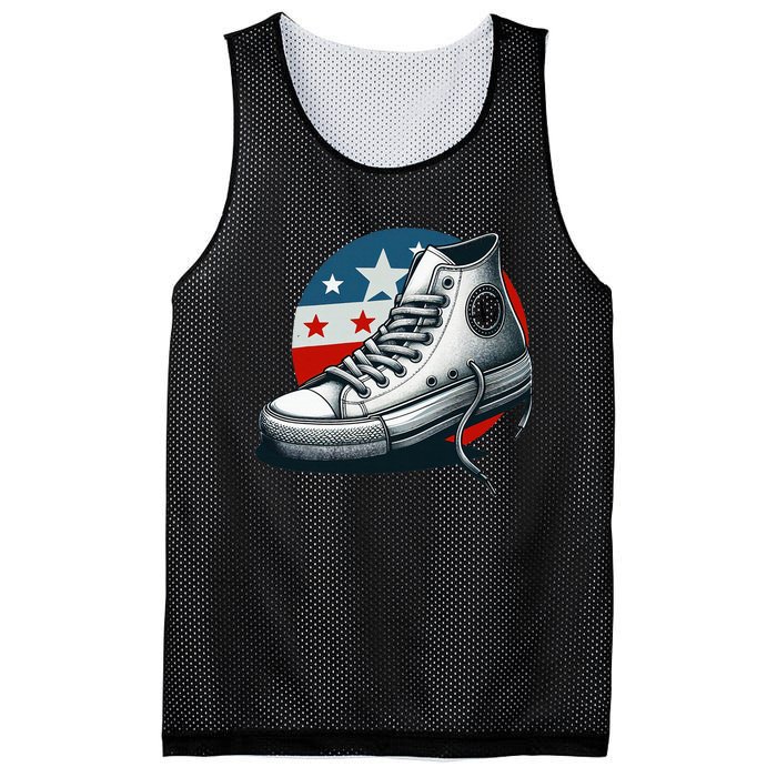 Kamala Harris 2024 Flag Walz Earrings For President Vp Mesh Reversible Basketball Jersey Tank