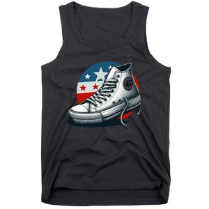 Kamala Harris 2024 Flag Walz Earrings For President Vp Tank Top