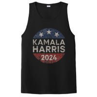 Kamala Harris 2024 For President Retro Button Election PosiCharge Competitor Tank