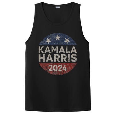 Kamala Harris 2024 For President Retro Button Election PosiCharge Competitor Tank