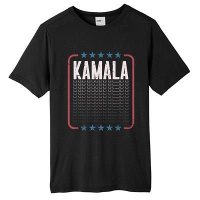 Kamala Harris 2024 President American Flag Vote Kamala Tall Fusion ChromaSoft Performance T-Shirt