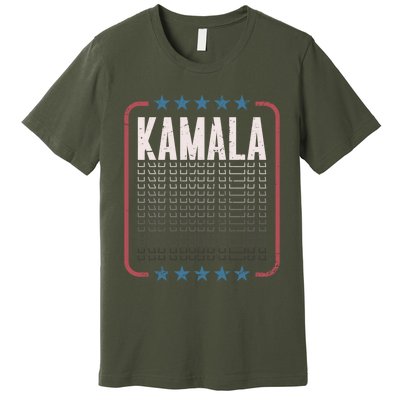 Kamala Harris 2024 President American Flag Vote Kamala Premium T-Shirt