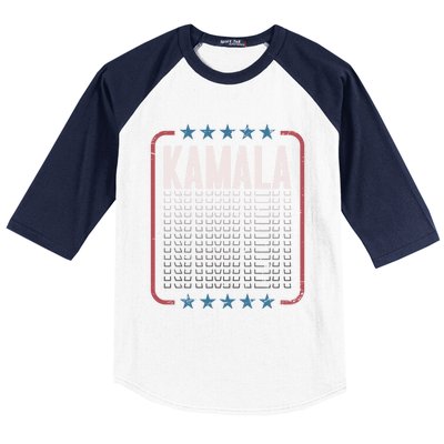 Kamala Harris 2024 President American Flag Vote Kamala Baseball Sleeve Shirt