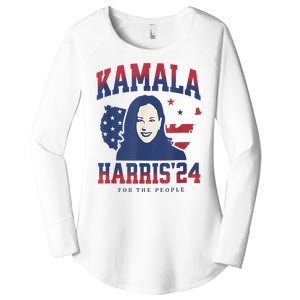 Kamala Harris 24 For The People Kalama Harris For President Women's Perfect Tri Tunic Long Sleeve Shirt