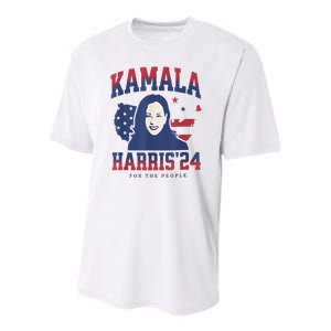 Kamala Harris 24 For The People Kalama Harris For President Youth Performance Sprint T-Shirt