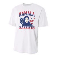 Kamala Harris 24 For The People Kalama Harris For President Youth Performance Sprint T-Shirt