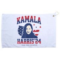 Kamala Harris 24 For The People Kalama Harris For President Grommeted Golf Towel