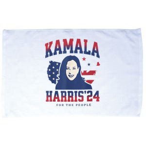 Kamala Harris 24 For The People Kalama Harris For President Microfiber Hand Towel