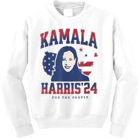 Kamala Harris 24 For The People Kalama Harris For President Kids Sweatshirt