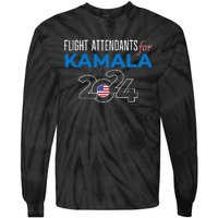 Kamala Harris 2024 For President Tie-Dye Long Sleeve Shirt