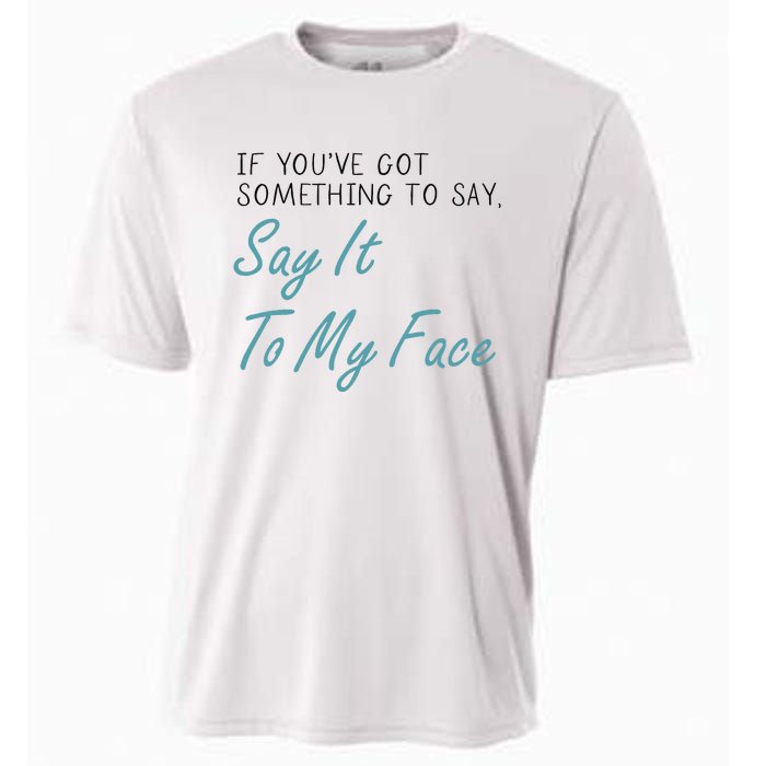 Kamala Harris 2024 Say It To My Face First Female President Cooling Performance Crew T-Shirt