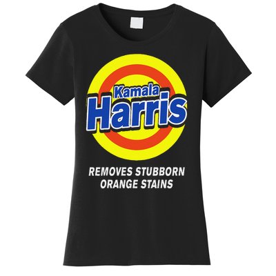 Kamala Harris 2024 Removes Stubborn Orange Stains Humorous Women's T-Shirt