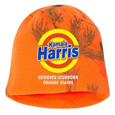 Kamala Harris 2024 Removes Stubborn Orange Stains Humorous Kati - Camo Knit Beanie