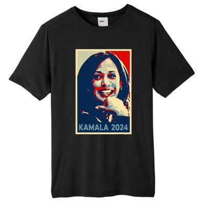 Kamala Harris 2024 For President Campaign Tall Fusion ChromaSoft Performance T-Shirt