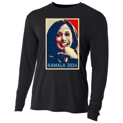 Kamala Harris 2024 For President Campaign Cooling Performance Long Sleeve Crew