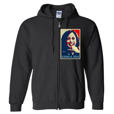 Kamala Harris 2024 For President Campaign Full Zip Hoodie