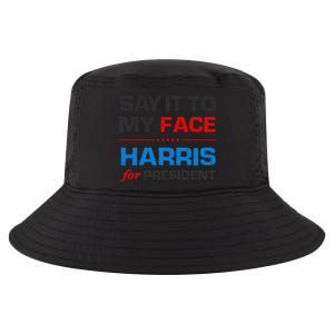 Kamala Harris 2024 Say It To My Face Debate Me Cool Comfort Performance Bucket Hat