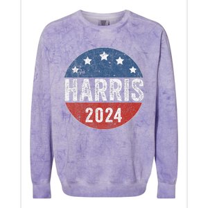 Kamala Harris 2024 For President Campaign Us Flag Colorblast Crewneck Sweatshirt