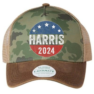 Kamala Harris 2024 For President Campaign Us Flag Legacy Tie Dye Trucker Hat