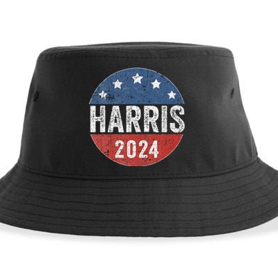 Kamala Harris 2024 For President Campaign Us Flag Sustainable Bucket Hat