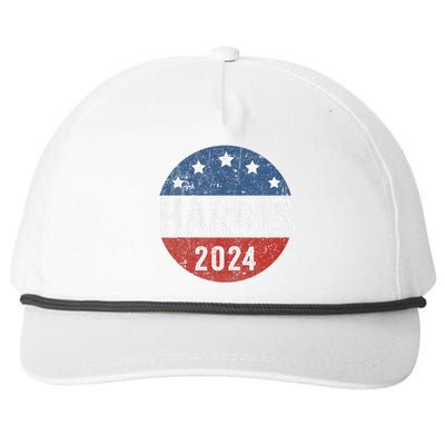 Kamala Harris 2024 For President Campaign Us Flag Snapback Five-Panel Rope Hat