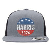 Kamala Harris 2024 For President Campaign Us Flag Flat Bill Trucker Hat