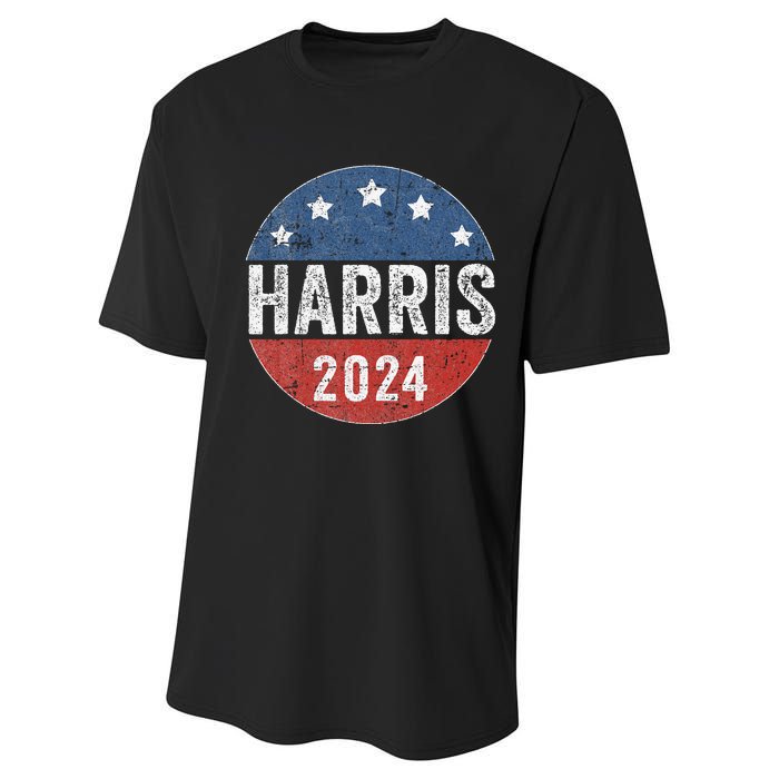 Kamala Harris 2024 For President Campaign Us Flag Performance Sprint T-Shirt