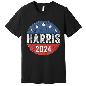 Kamala Harris 2024 For President Campaign Us Flag Premium T-Shirt