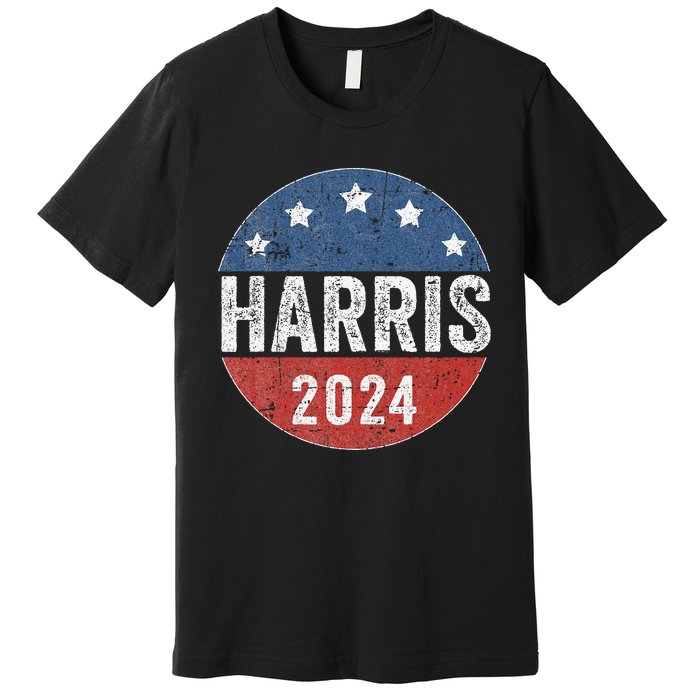 Kamala Harris 2024 For President Campaign Us Flag Premium T-Shirt