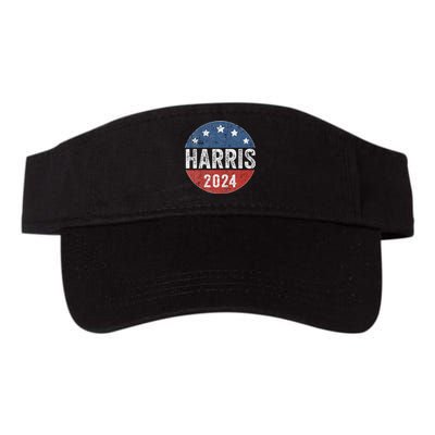 Kamala Harris 2024 For President Campaign Us Flag Valucap Bio-Washed Visor