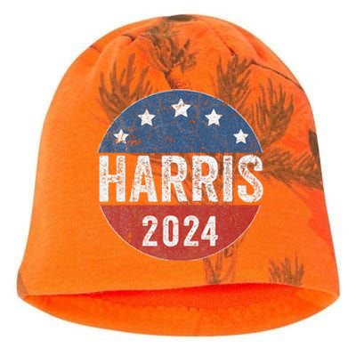 Kamala Harris 2024 For President Campaign Us Flag Kati - Camo Knit Beanie