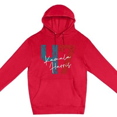 Kamala Harris 2024 47th President Save Democracy Us Flag Premium Pullover Hoodie