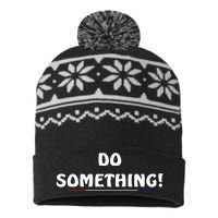 Kamala Harris 2024 Election Michelle Obama Do Something USA-Made Snowflake Beanie