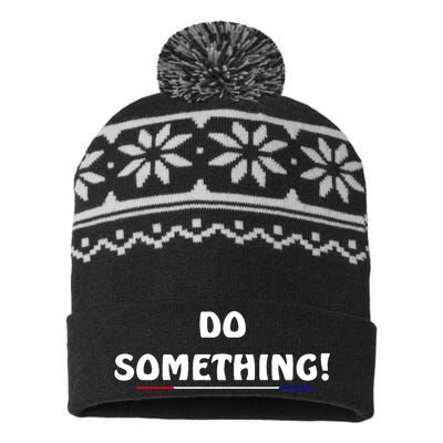 Kamala Harris 2024 Election Michelle Obama Do Something USA-Made Snowflake Beanie