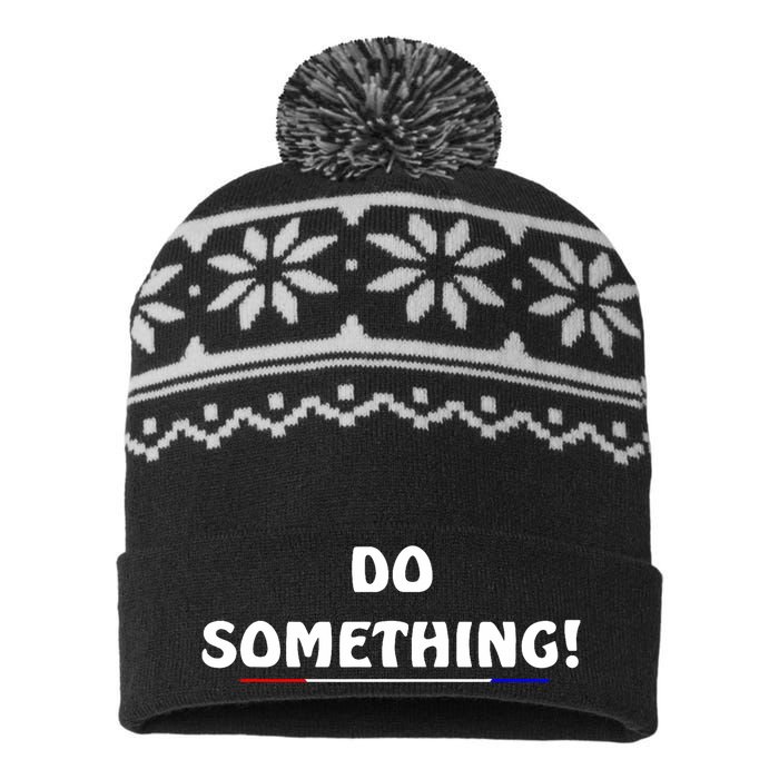 Kamala Harris 2024 Election Michelle Obama Do Something USA-Made Snowflake Beanie