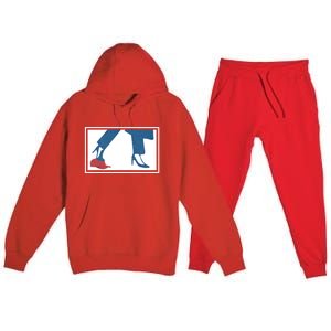 Kalama Harris 2024 Retro Comma La Red Hat Anti Trump Maga Premium Hooded Sweatsuit Set