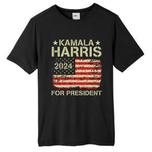 Kamala Harris 2024 For President Tall Fusion ChromaSoft Performance T-Shirt