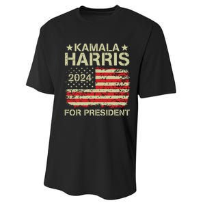 Kamala Harris 2024 For President Performance Sprint T-Shirt