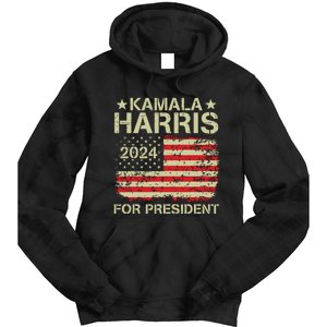 Kamala Harris 2024 For President Tie Dye Hoodie