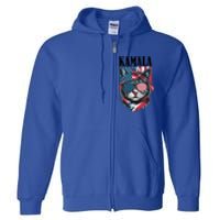 Kamala Harris 2024 Cat Lover With Sunglasses American Flag Gift Full Zip Hoodie