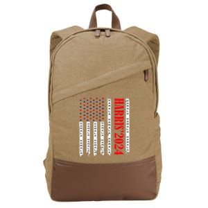 Kamala Harris 2024 For President Election Campaign Cotton Canvas Backpack