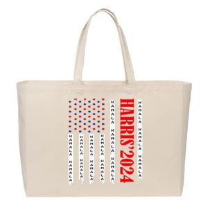 Kamala Harris 2024 For President Election Campaign Cotton Canvas Jumbo Tote