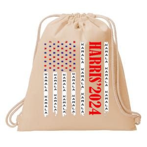 Kamala Harris 2024 For President Election Campaign Drawstring Bag