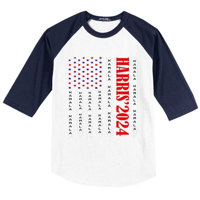 Kamala Harris 2024 For President Election Campaign Baseball Sleeve Shirt