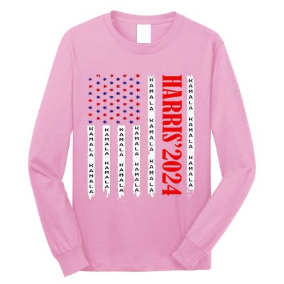 Kamala Harris 2024 For President Election Campaign Long Sleeve Shirt